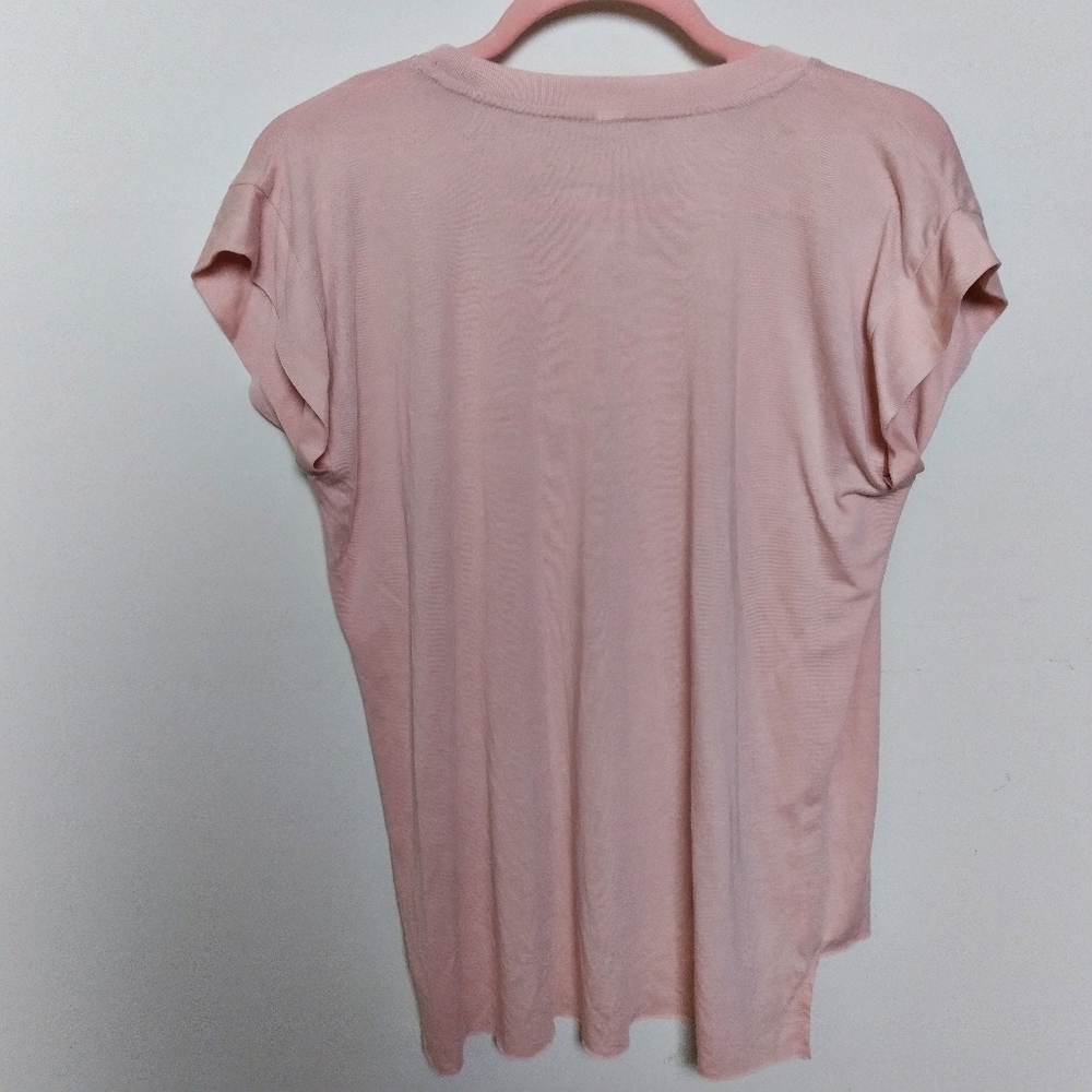 The Outrage Pink & White Feminist Pro Choice Uterus Flowy Graphic Tee Small - Picture 3 of 6